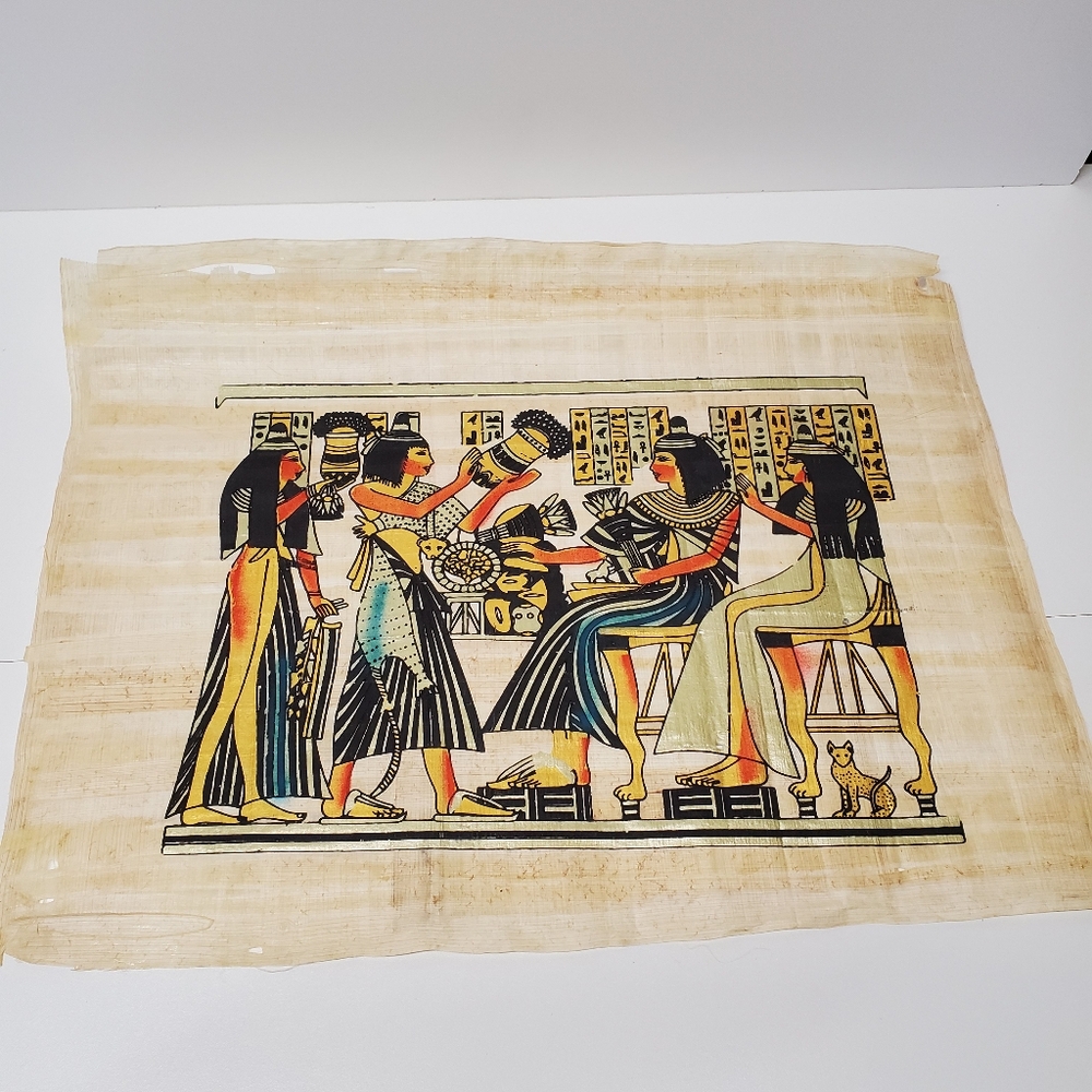 Authentic Egyptian papyrus paper 📜 with certificate Ancient Egyptian print